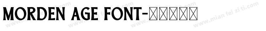 morden age font字体转换